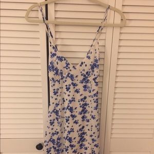 Floral Cross Back Mini Dress